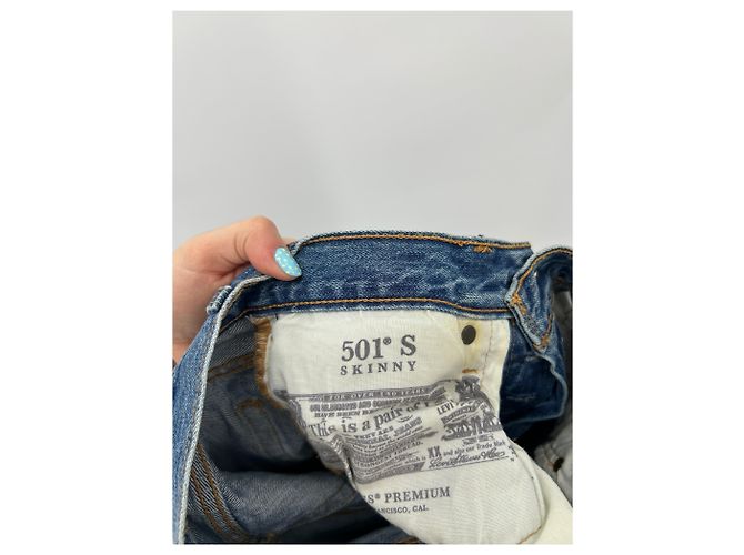 Jeans skinny Levi's 501 S azul de algodón - vista 3