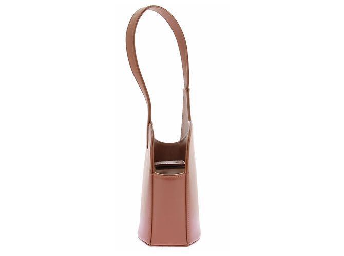 Autre Marque Borsa a mano in pelle marrone Amphora Collection - vista 3