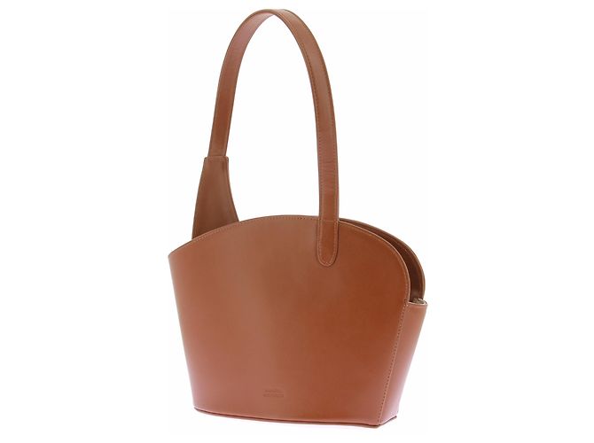 Autre Marque Borsa a mano in pelle marrone Amphora Collection - vista 5