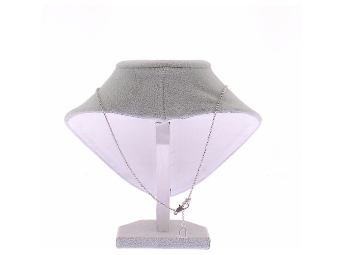 Collana Dior a Ferro di Cavallo Argentata Metallo Argento - vista 2