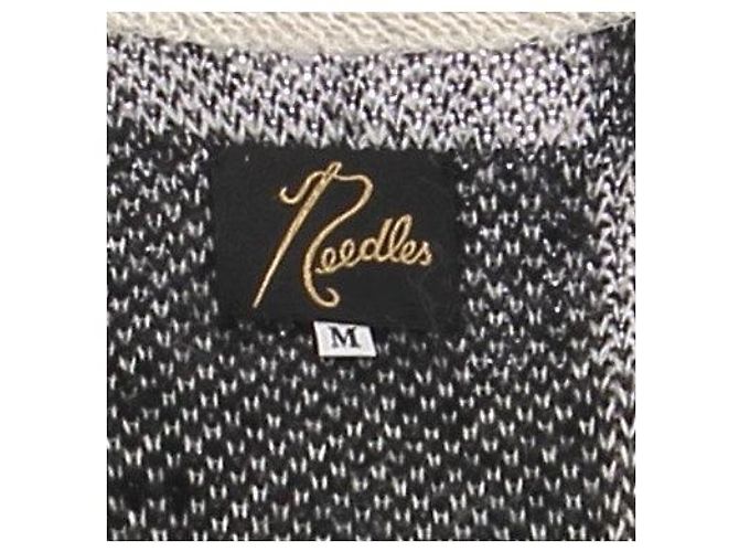 Autre Marque Karierte Mohair-Cardigan Schwarz - Ansicht 5