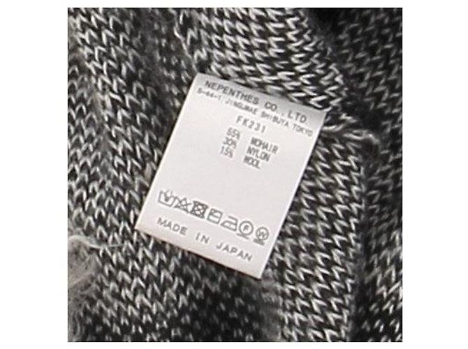 Autre Marque Karierte Mohair-Cardigan Schwarz - Ansicht 6