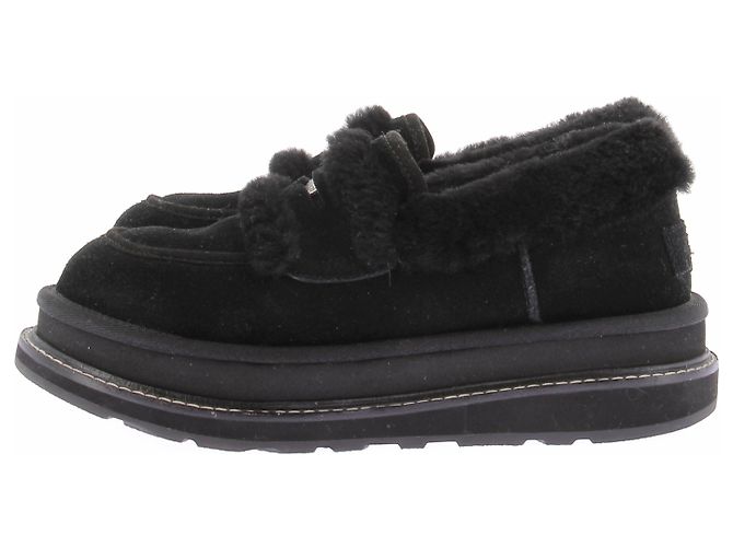 Sacai Mocassins à plateformes noirs Black - view 3