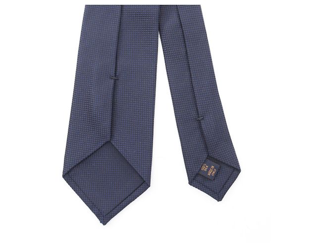 Cravatta Louis Vuitton, seta, uomo, blu navy. - vista 3
