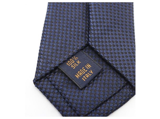 Cravatta Louis Vuitton, seta, uomo, blu navy. - vista 5