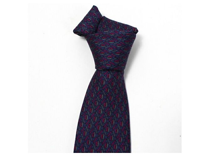 Chanel Silk Blue Ties - view 7
