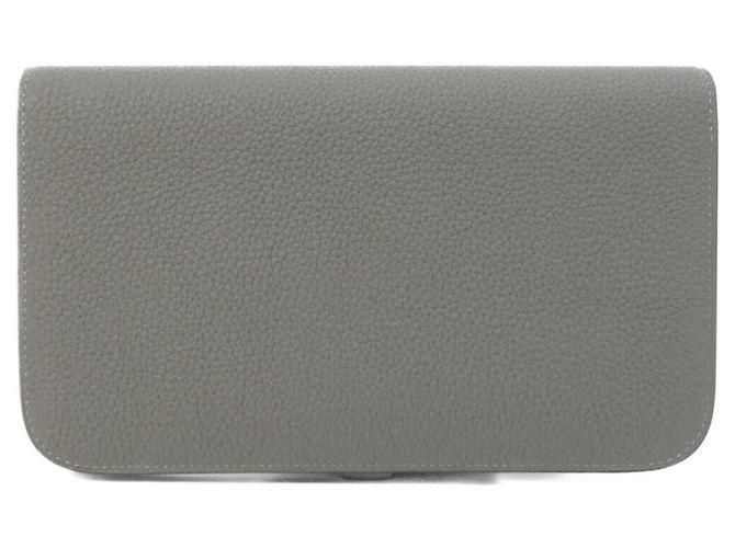 Cartera Duo Dogon de Hermès Castaño - vista 2