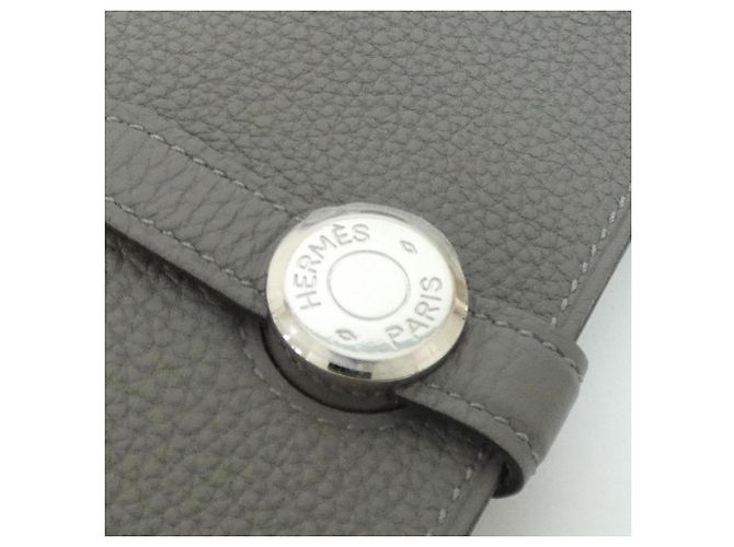 Cartera Duo Dogon de Hermès Castaño - vista 5