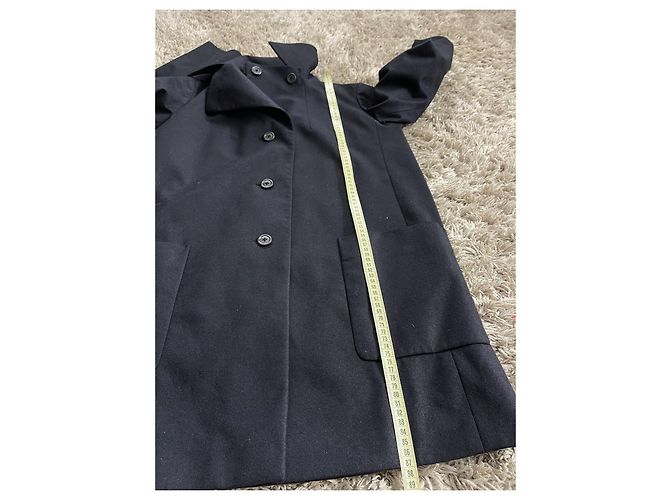 Abrigo de mezcla de lana negro Jil Sander - vista 10