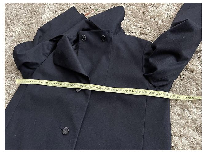Abrigo de mezcla de lana negro Jil Sander - vista 11
