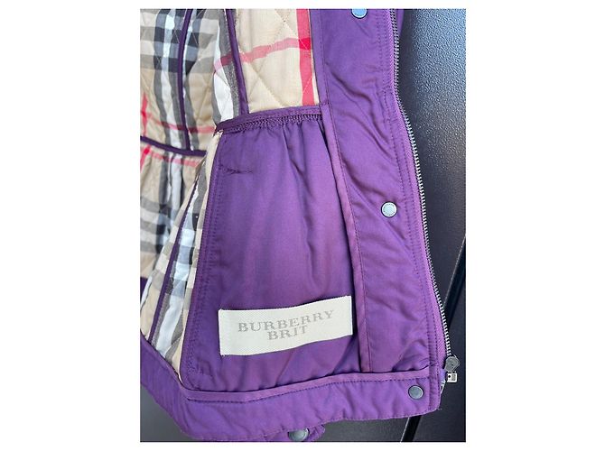 Chaqueta acolchada Burberry Brit Púrpura - vista 16
