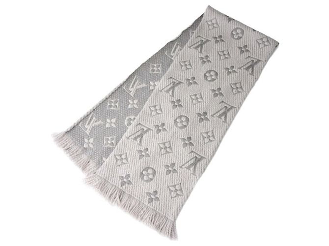 Sciarpa Mania Louis Vuitton per Donne, Lana x Seta, Grigio, Marrone - vista 2