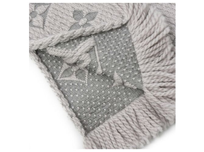 Sciarpa Mania Louis Vuitton per Donne, Lana x Seta, Grigio, Marrone - vista 5
