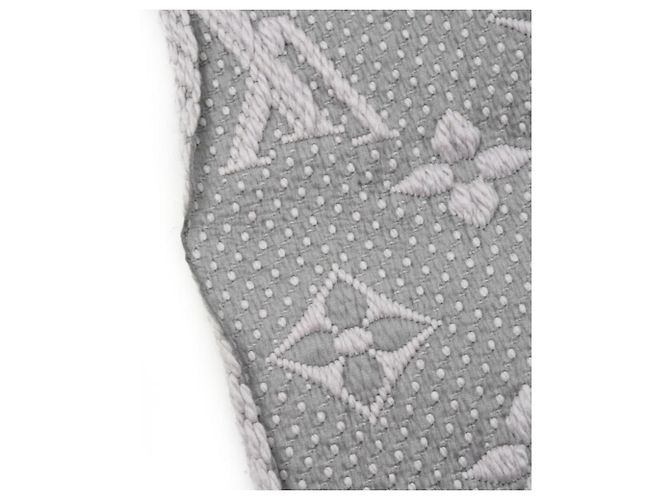Sciarpa Mania Louis Vuitton per Donne, Lana x Seta, Grigio, Marrone - vista 7