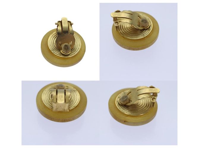 Pendientes Hermès beige metal - vista 3