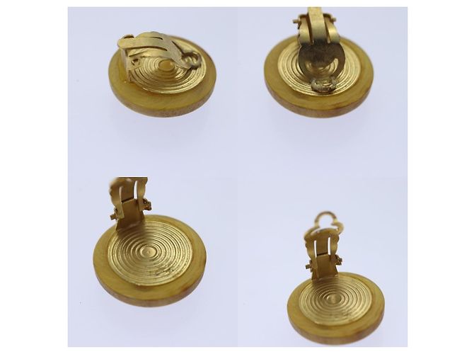 Pendientes Hermès beige metal - vista 6