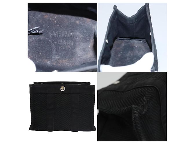 Pochette Mini Cabas Hermès Nero - vista 5