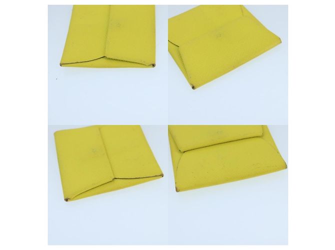Monedero Bastia Hermès Amarillo - vista 3