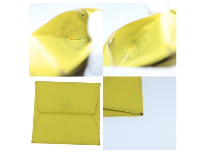 Monedero Bastia Hermès Amarillo - vista 5