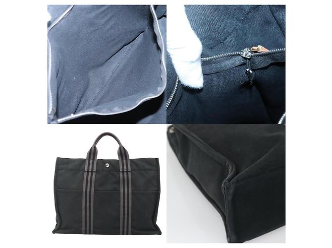 Borsa Fourre Tout MM di Hermès Nero - vista 5