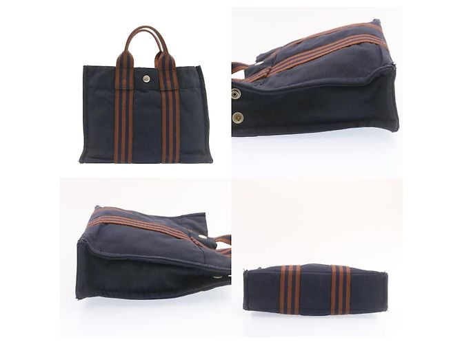 Borsa Hermès Fourre Tout PM Blu - vista 3