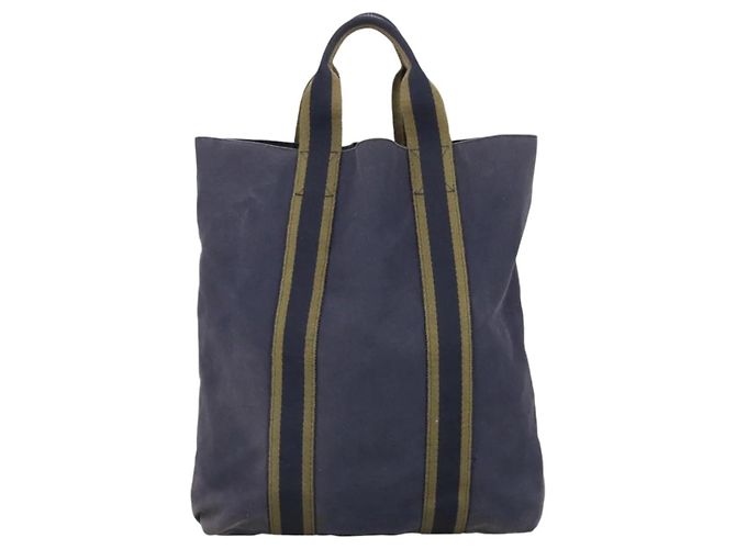 Hermès Fourre Tout Tragetasche Blau - Ansicht 2