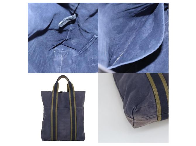 Hermès Fourre Tout Tragetasche Blau - Ansicht 5
