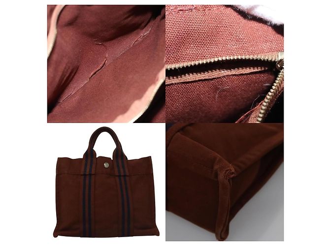 Borsa Hermès Fourre Tout PM Marrone - vista 5