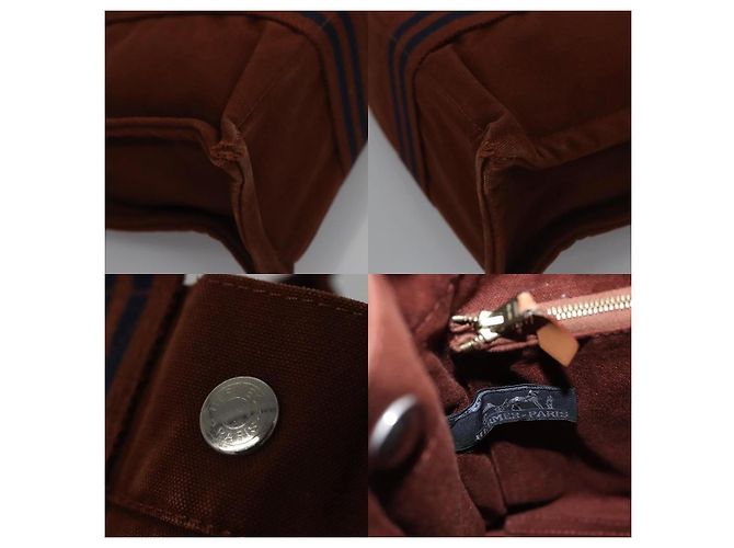 Borsa Hermès Fourre Tout PM Marrone - vista 6