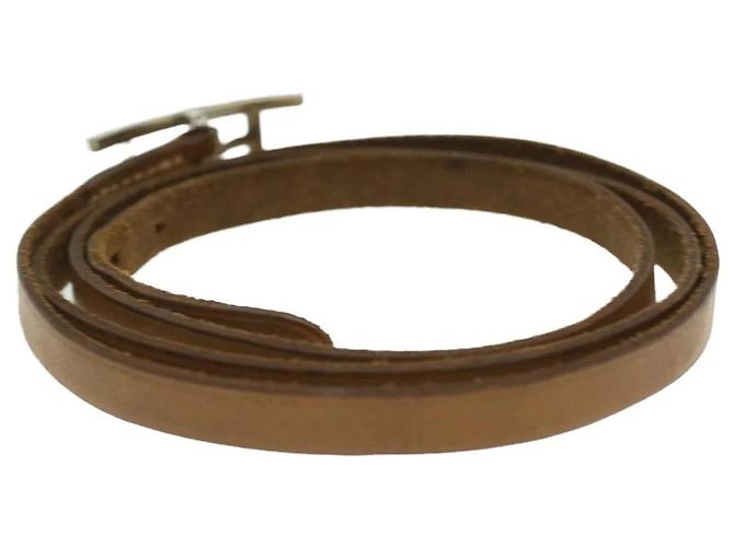 Hermès Birkin Tragegurt Leder Beige - Ansicht 2