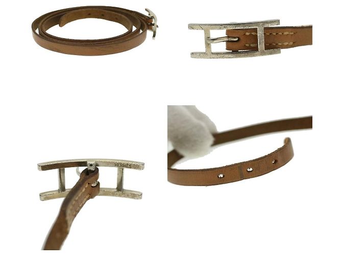 Hermès Birkin Tragegurt Leder Beige - Ansicht 3