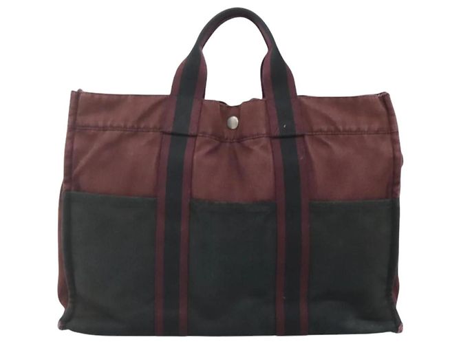 Borsa Fourre Tout MM di Hermès Rosso - vista 2