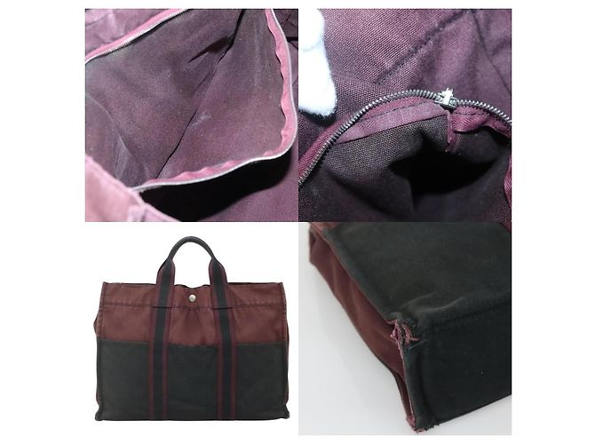 Borsa Fourre Tout MM di Hermès Rosso - vista 5