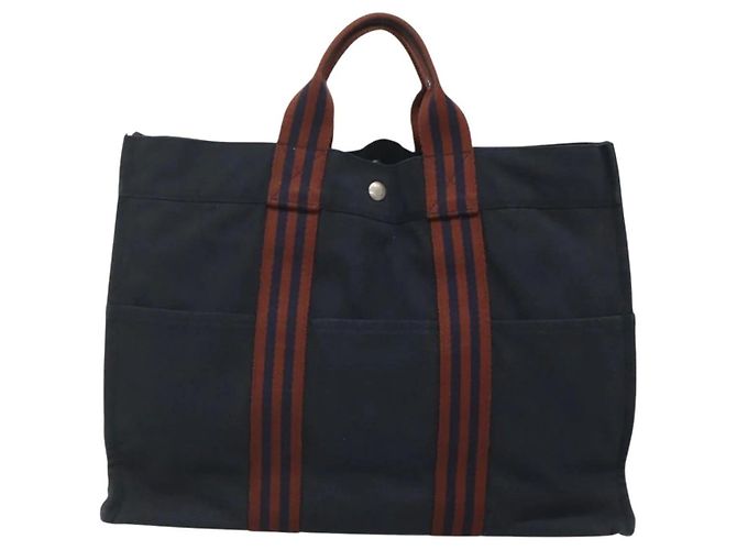 Hermès Fourre Tout MM Handtasche Blau - Ansicht 2