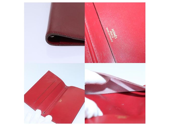 Hermès Cubierta de planificador diario A6 Hermes Roja - vista 4