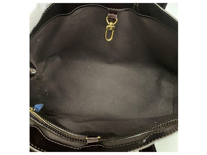 Borsa Louis Vuitton Vernis Wilshire PM Bordò - vista 4