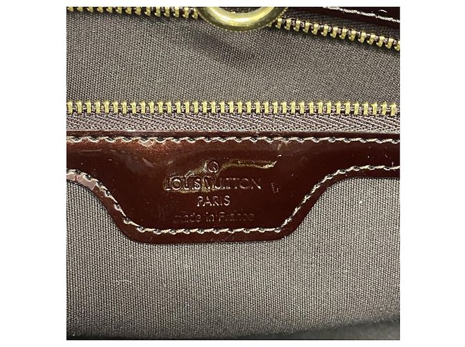 Borsa Louis Vuitton Vernis Wilshire PM Bordò - vista 5
