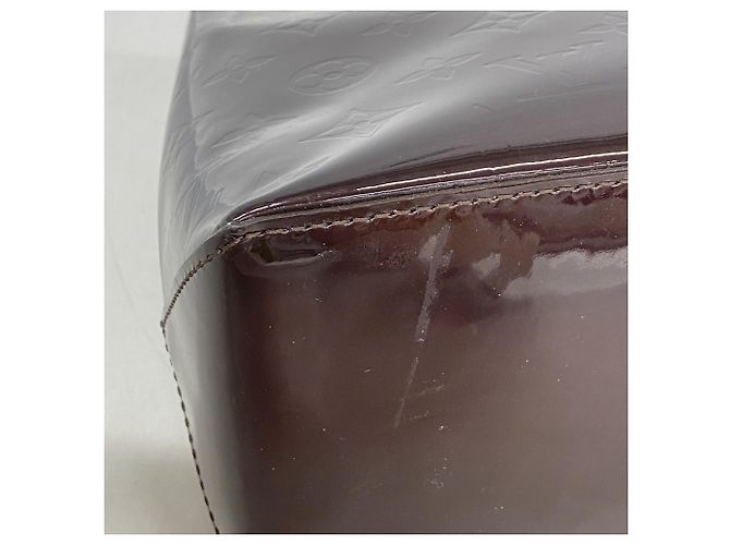 Borsa Louis Vuitton Vernis Wilshire PM Bordò - vista 6
