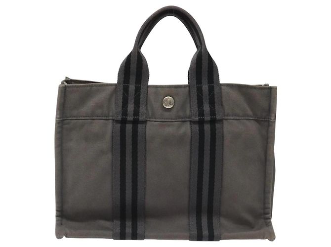 Borsa Hermès Fourre Tout PM Grigio - vista 2