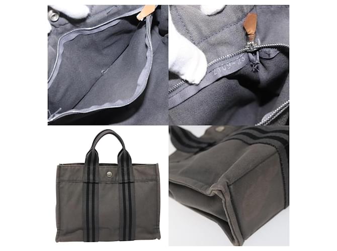 Borsa Hermès Fourre Tout PM Grigio - vista 5