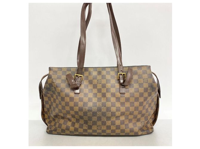 Borsa a Spalla Chelsea Damier Louis Vuitton N51119 Ebano Damier ebene - vista 15