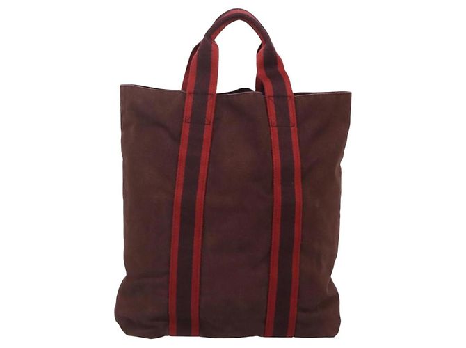 Borsa Tote Fourre Tout di Hermès Rosso - vista 2