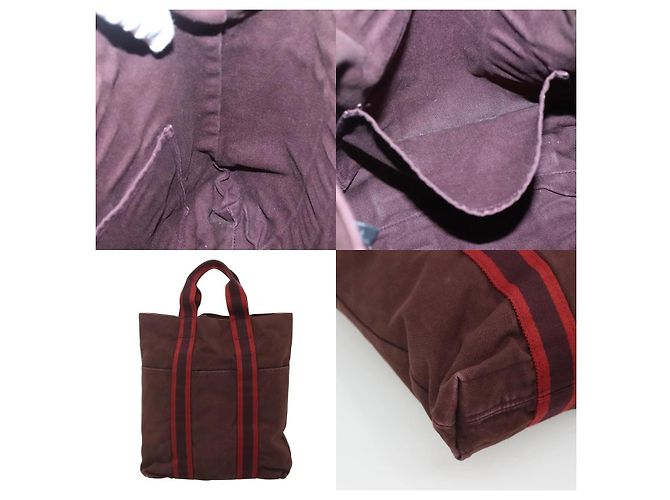 Borsa Tote Fourre Tout di Hermès Rosso - vista 5