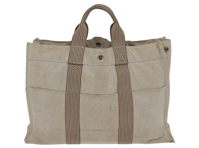 Borsa Fourre Tout MM di Hermès Beige - vista 2