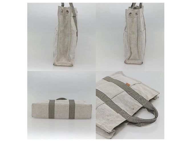 Borsa Fourre Tout MM di Hermès Grigio - vista 3
