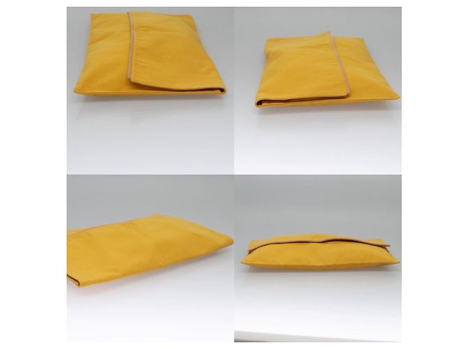 Borsa Clutch Birkin di Hermès Giallo - vista 3