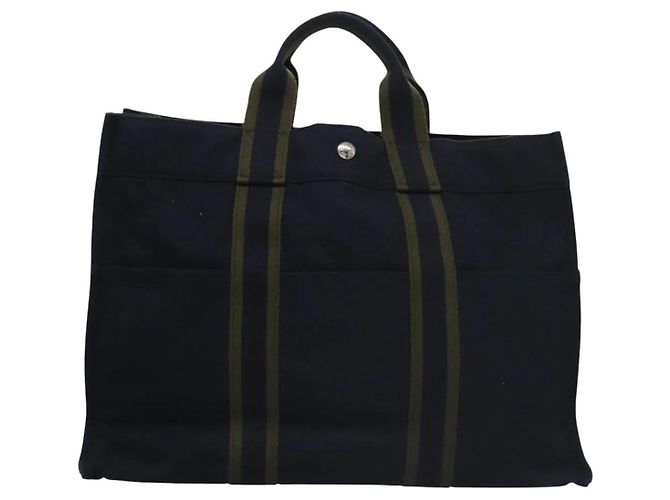 Borsa Fourre Tout MM di Hermès Blu - vista 2