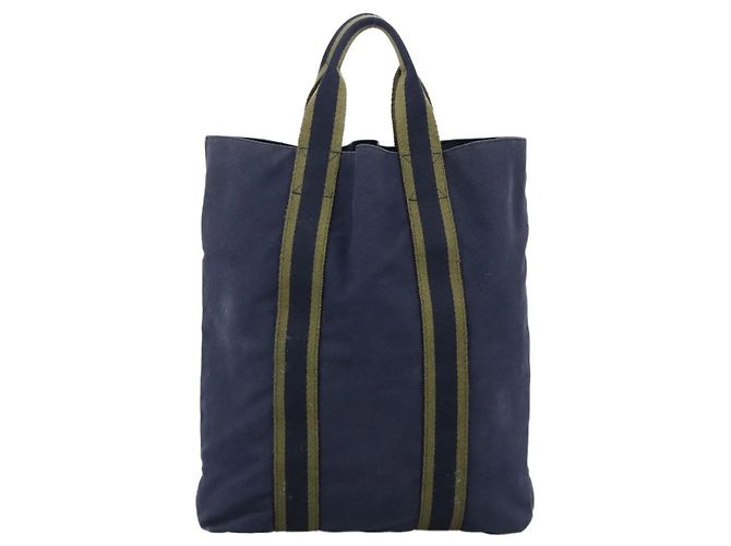 Hermès Fourre Tout Tragetasche Blau - Ansicht 2