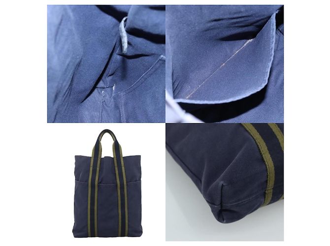 Hermès Fourre Tout Tragetasche Blau - Ansicht 5