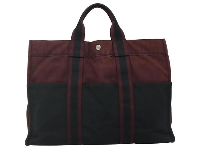 Borsa Fourre Tout MM di Hermès Rosso - vista 2